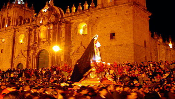 Holy Week Procession at Main Square in April