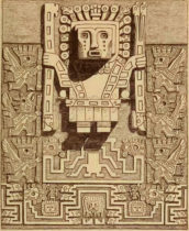 Wiracocha was an important god in the religion of the Tiahuanaco people